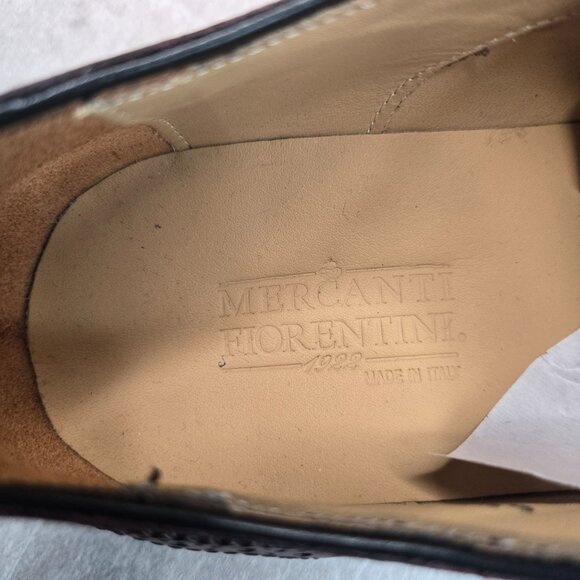 Wingtip Oxford Dress Shoes Mens Sz 10 Red Leather Preppy Lace Up Brogue Loafers - Picture 10 of 12